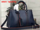 Louis Vuitton Soufflot MM Indigo Coquelicot Epi Leather M55612 Replica