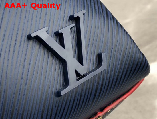 Louis Vuitton Soufflot MM Indigo Coquelicot Epi Leather M55612 Replica