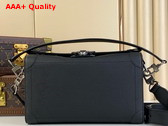 Louis Vuitton Soul Trunk East West Bag in Black LV Colorado Calfskin M11615 Replica