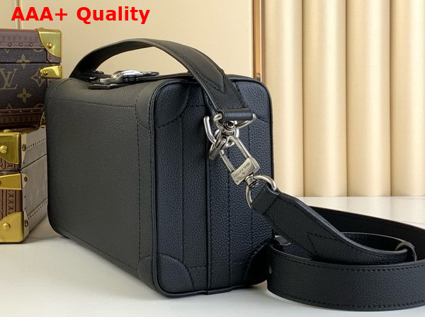 Louis Vuitton Soul Trunk East West Bag in Black LV Colorado Calfskin M11615 Replica