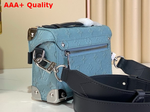 Louis Vuitton Soul Trunk in Blue Monogram Heritage Coated Canvas M15035 Replica