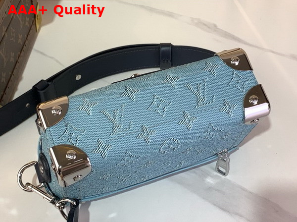 Louis Vuitton Soul Trunk in Blue Monogram Heritage Coated Canvas M15035 Replica