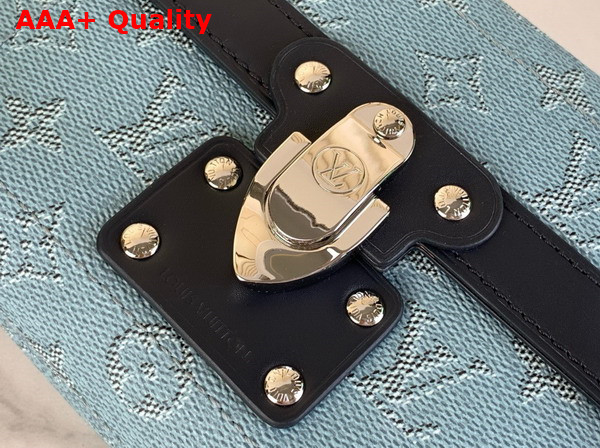 Louis Vuitton Soul Trunk in Blue Monogram Heritage Coated Canvas M15035 Replica