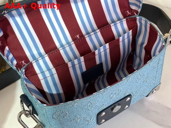 Louis Vuitton Soul Trunk in Blue Monogram Heritage Coated Canvas M15035 Replica