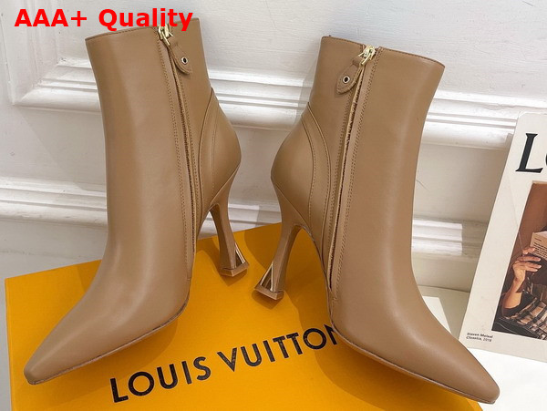 Louis Vuitton Sparkle Ankle Boot in Beige Lamb Leather Replica