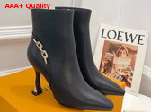 Louis Vuitton Sparkle Ankle Boot in Black Lamb Leather 1ACAKQ Replica