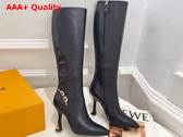 Louis Vuitton Sparkle High Boot in Black Calf Leather 1ACAMT Replica