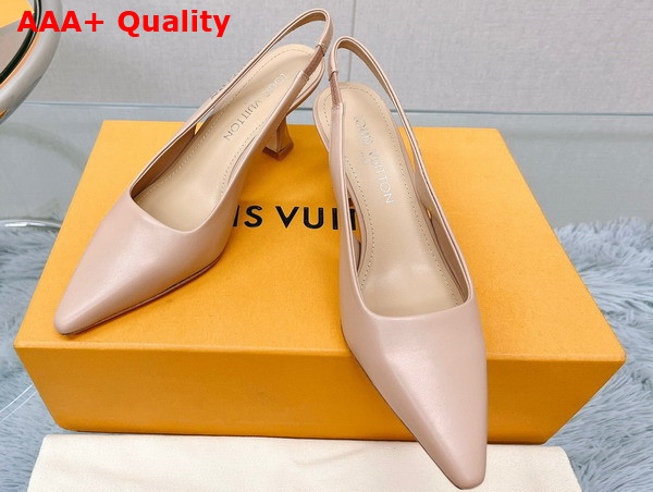 Louis Vuitton Sparkle Slingback Pump in Nude 1AB0PB Replica