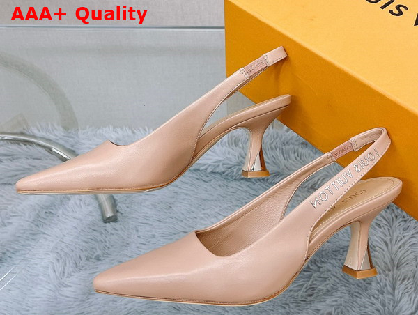 Louis Vuitton Sparkle Slingback Pump in Nude 1AB0PB Replica