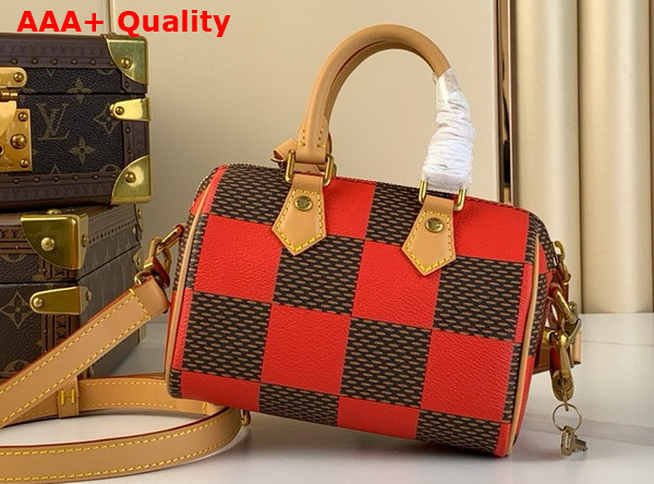 Louis Vuitton Speedy 18Bandouliere Damier Pop Rouge N40611 Replica