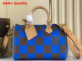 Louis Vuitton Speedy 25 Bandouliere Blue Damier Pop Coated Canvas N40585 Replica