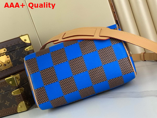 Louis Vuitton Speedy 25 Bandouliere Blue Damier Pop Coated Canvas N40585 Replica