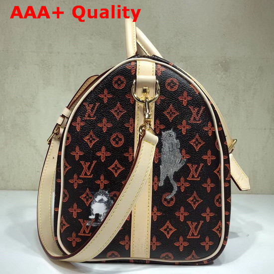 Louis Vuitton Speedy 30 Bandouliere Brown and Orange Transformed Monogram Canvas M44401 Replica