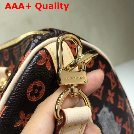 Louis Vuitton Speedy 30 Bandouliere Brown and Orange Transformed Monogram Canvas M44401 Replica