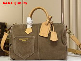 Louis Vuitton Speedy 30 Bandouliere Coffee Bean Brown Denim M29170 Replica