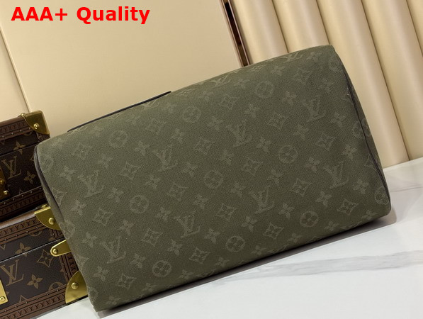 Louis Vuitton Speedy 30 Bandouliere Khaki Green Monogram Surplus Jacquard M29831 Replica