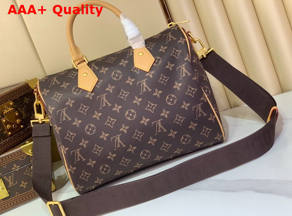 Louis Vuitton Speedy 30 Bandouliere Monogram Silk Tech M2A454 Replica
