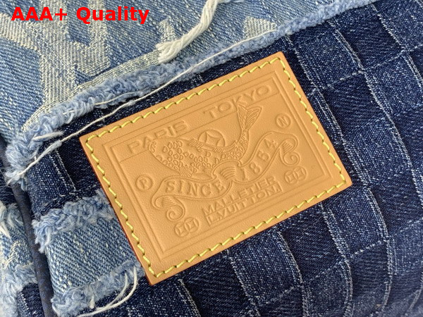 Louis Vuitton Speedy 40 Bandouliere Blue Denim Patchwork Approach M15277 Replica