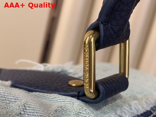 Louis Vuitton Speedy 40 Bandouliere Blue Denim Patchwork Approach M15277 Replica