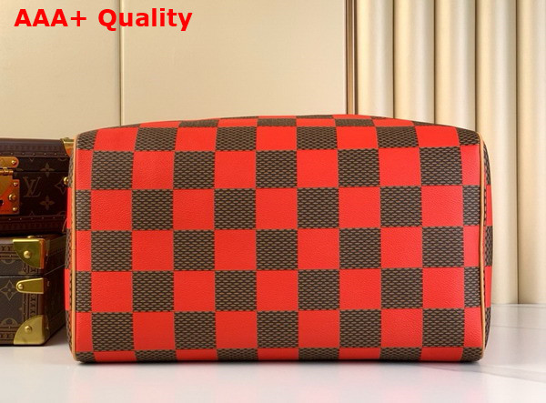 Louis Vuitton Speedy 40 Bandouliere Damier Pop Rouge N40580 Replica