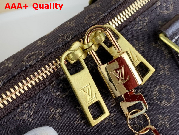 Louis Vuitton Speedy Bandoouliere 30 in Brown Monogram Jacquard Denim Replica