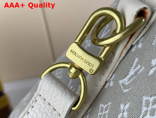 Louis Vuitton Speedy Bandoouliere 30 in Grey Monogram Jacquard Denim Replica