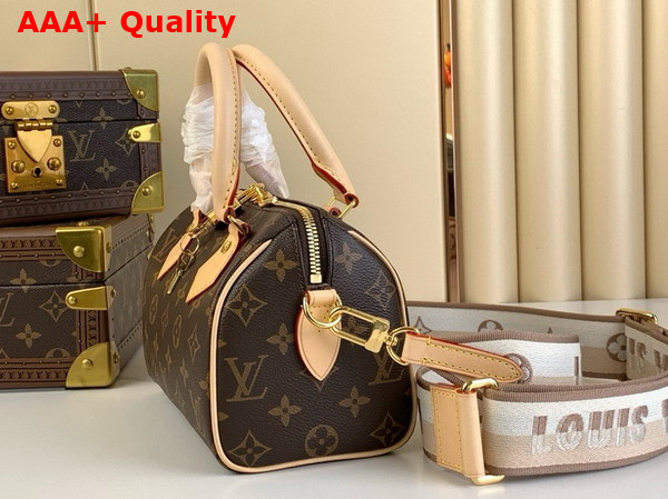 Louis Vuitton Speedy Bandouliere 20 Beige Monogram Canvas M46222 Replica