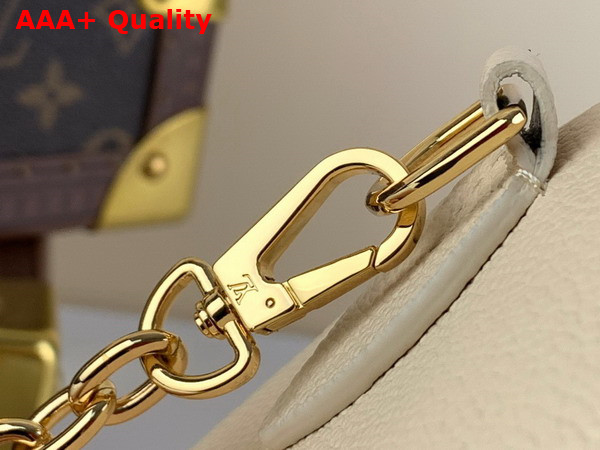 Louis Vuitton Speedy Bandouliere 20 Bicolor Monogram Empreinte Leather Creme Beige and Rose Trianon Pink M46397 Replica