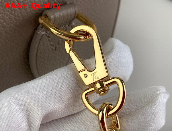 Louis Vuitton Speedy Bandouliere 20 Bicolor Monogram Empreinte Leather Tourterelle Gray Creme Beige M46575 Replica