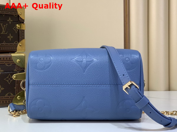 Louis Vuitton Speedy Bandouliere 20 Blue Jean Monogram Empreinte Leather M28316 Replica