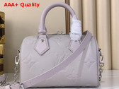Louis Vuitton Speedy Bandouliere 20 Brume Monogram Empreinte Leather M28343 Replica