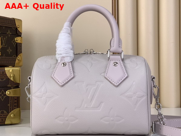 Louis Vuitton Speedy Bandouliere 20 Brume Monogram Empreinte Leather M28343 Replica