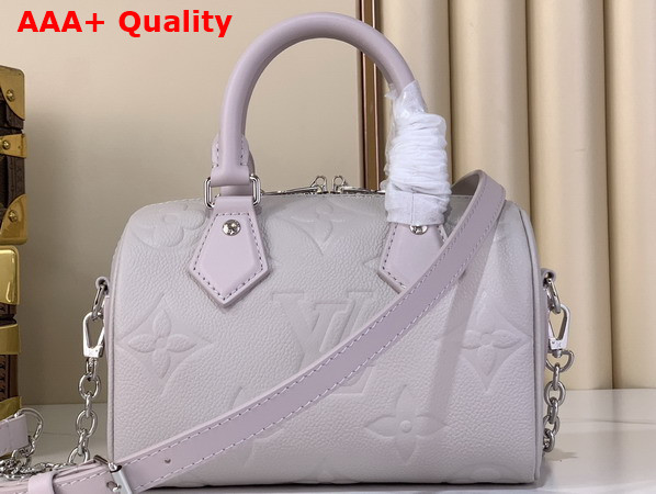 Louis Vuitton Speedy Bandouliere 20 Brume Monogram Empreinte Leather M28343 Replica