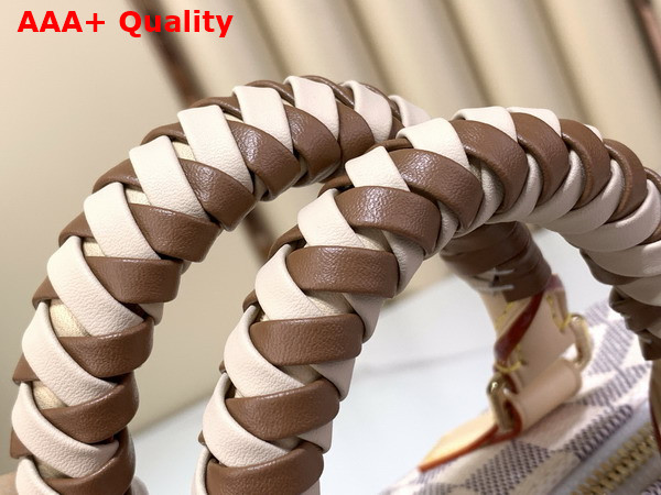 Louis Vuitton Speedy Bandouliere 20 Damier Azur Canvas with Braided Handles N40950 Replica