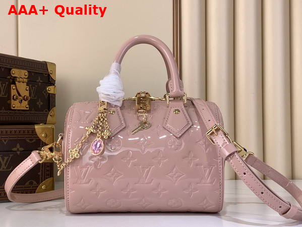 Louis Vuitton Speedy Bandouliere 20 Desert Sand Varnished Cowhide Leather M27170 Replica