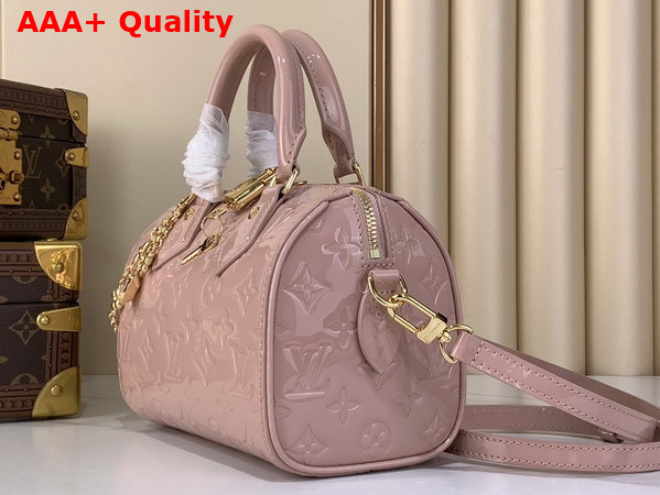 Louis Vuitton Speedy Bandouliere 20 Desert Sand Varnished Cowhide Leather M27170 Replica