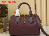 Louis Vuitton Speedy Bandouliere 20 Garnet Monogram Empreinte Leather M25929 Replica