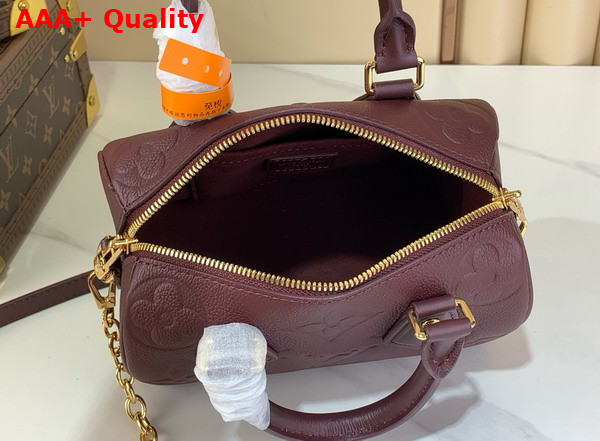 Louis Vuitton Speedy Bandouliere 20 Garnet Monogram Empreinte Leather M25929 Replica