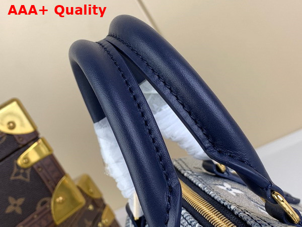 Louis Vuitton Speedy Bandouliere 20 Handbag Blue Monoglam Coated Canvas M23069 Replica