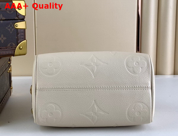Louis Vuitton Speedy Bandouliere 20 Handbag in Beige Monogram Empreinte Leather Replica