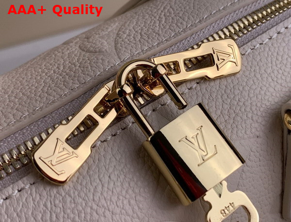 Louis Vuitton Speedy Bandouliere 20 Handbag in Beige Monogram Empreinte Leather Replica