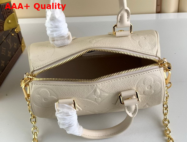 Louis Vuitton Speedy Bandouliere 20 Handbag in Beige Monogram Empreinte Leather Replica