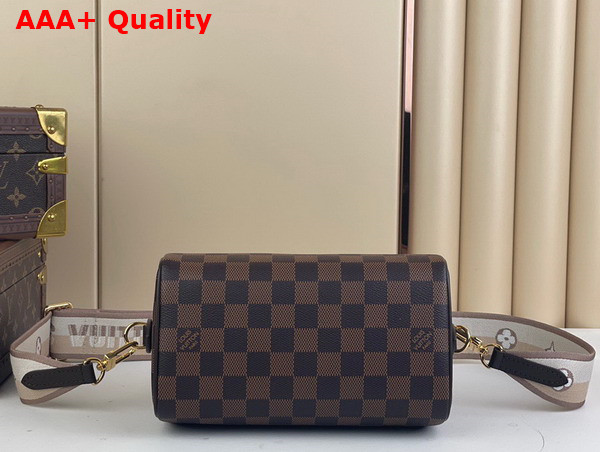 Louis Vuitton Speedy Bandouliere 20 Handbag in Damier Ebene Coated Canvas Replica