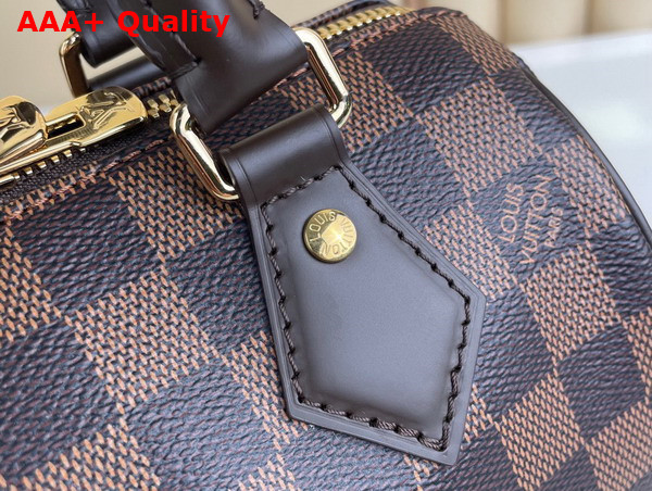 Louis Vuitton Speedy Bandouliere 20 Handbag in Damier Ebene Coated Canvas Replica