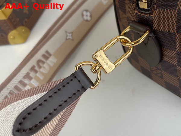 Louis Vuitton Speedy Bandouliere 20 Handbag in Damier Ebene Coated Canvas Replica