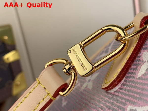 Louis Vuitton Speedy Bandouliere 20 Handbag in Pink Monoglam Coated Canvas Replica