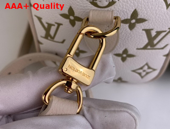 Louis Vuitton Speedy Bandouliere 20 Kaki Beige Monogram Empreinte Leather M46118 Replica