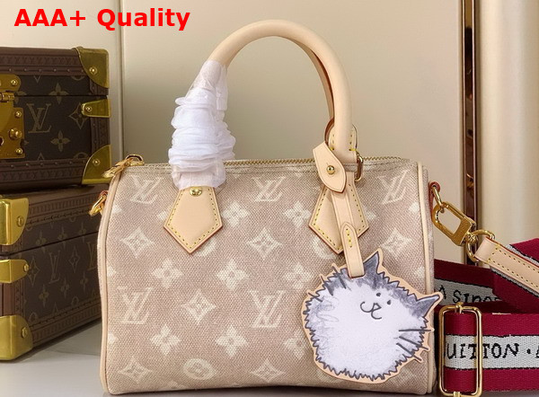 Louis Vuitton Speedy Bandouliere 20 Meowgram Coated Canvas M15151 Replica