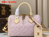 Louis Vuitton Speedy Bandouliere 20 Monogram Embleme Rose Ruban M2A039 Replica