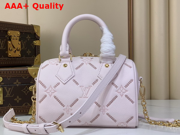 Louis Vuitton Speedy Bandouliere 20 Monogram Empreinte Couture Leather Light Bliss Couture M28529 Replica